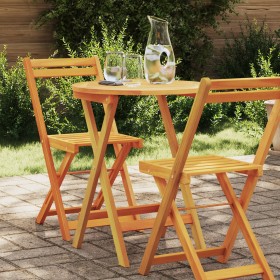 Mesa Plegable de Jardín Redonda Ø60x72 cm Madera