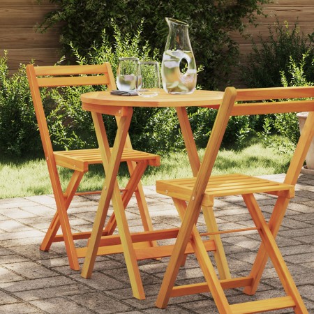 Mesa Plegable de Jardín Redonda Ø60x72 cm Madera Maciza de Acacia | Foro24.es | Tu tienda online para hogar, jardín y más Foro24.es