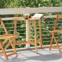Mesa de Jardín Plegable Media Redonda 78x46x75 cm Madera Sólida de Acacia by , Garden tables - Ref: Foro24-4105493, Price: 67...