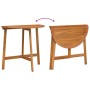 Mesa de Jardín Plegable Media Redonda 78x46x75 cm Madera Sólida de Acacia by , Garden tables - Ref: Foro24-4105493, Price: 67...