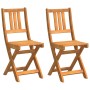 Juego de sillas de jardín 2 pcs 36x46x85 cm Madera maciza de Acacia by , Garden chairs - Ref: Foro24-4105495, Price: 65,96 €,...