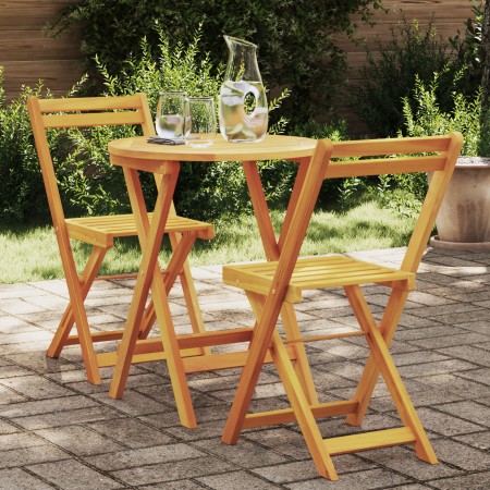 Juego de Bistro Plegable de 3 Piezas de Madera Maciza de Acacia | Foro24.es | Tu tienda online para hogar, jardín y más Foro24.es