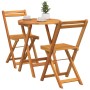 Juego de Bistro Plegable de 3 Piezas de Madera Maciza de Acacia | Foro24.es | Tu tienda online para hogar, jardín y más Foro24.es