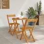 Juego de Bistro Plegable de 3 Piezas de Madera Maciza de Acacia | Foro24.es | Tu tienda online para hogar, jardín y más Foro24.es