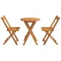 Juego de Bistro Plegable de 3 Piezas de Madera Maciza de Acacia | Foro24.es | Tu tienda online para hogar, jardín y más Foro24.es