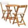 Set de Bistro Plegable de 3 Piezas con Cojines de Madera Maciza de Acacia | Foro24.es | Tu tienda online para hogar, jardín y más Foro24.es