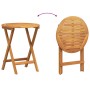Set de Bistro Plegable de 3 Piezas con Cojines de Madera Maciza de Acacia | Foro24.es | Tu tienda online para hogar, jardín y más Foro24.es
