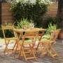Conjunto Bistro Plegable de 5 Piezas de Madera Sólida de Acacia | Foro24.es | Tu tienda online para hogar, jardín y más Foro24.es