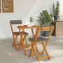 Juego de Bistro Plegable de 3 Piezas con Cojines de Madera Maciza de Acacia | Foro24.es | Tu tienda online para hogar, jardín y más Foro24.es