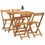 Conjunto Bistro Plegable de 5 Piezas de Madera Sólida de Acacia | Foro24.es | Tu tienda online para hogar, jardín y más Foro24.es