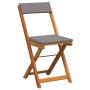 Juego de Bistro Plegable de 3 Piezas con Cojines de Madera Maciza de Acacia | Foro24.es | Tu tienda online para hogar, jardín y más Foro24.es