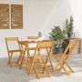 Conjunto Bistro Plegable de 5 Piezas de Madera Sólida de Acacia | Foro24.es | Tu tienda online para hogar, jardín y más Foro24.es