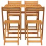 Conjunto Bistro Plegable de 5 Piezas de Madera Sólida de Acacia | Foro24.es | Tu tienda online para hogar, jardín y más Foro24.es