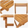 Conjunto Bistro Plegable de 5 Piezas de Madera Sólida de Acacia | Foro24.es | Tu tienda online para hogar, jardín y más Foro24.es