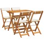 Juego de Bistro Plegable de 5 Piezas con Cojines de Madera Sólida de Acacia | Foro24.es | Tu tienda online para hogar, jardín y más Foro24.es
