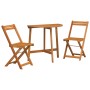 Juego de Bistro Plegable de 3 Piezas de Madera Sólida de Acacia | Foro24.es | Tu tienda online para hogar, jardín y más Foro24.es