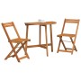 Juego de Bistro Plegable de 3 Piezas de Madera Sólida de Acacia | Foro24.es | Tu tienda online para hogar, jardín y más Foro24.es
