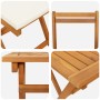 Juego de Bistro Plegable de 5 Piezas con Cojines de Madera Sólida de Acacia | Foro24.es | Tu tienda online para hogar, jardín y más Foro24.es