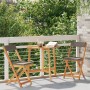 Juego de bistró plegable de 3 piezas con cojines de madera sólida de Acacia by , Garden sets - Ref: Foro24-4105508, Price: 12...