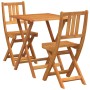 Bistro Plegable de 3 Piezas Madera Maciza Acacia | Foro24.es | Tu tienda online para hogar, jardín y más Foro24.es
