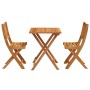 Bistro Plegable de 3 Piezas Madera Maciza Acacia | Foro24.es | Tu tienda online para hogar, jardín y más Foro24.es