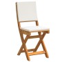 Juego de Bistro Plegable de 3 Piezas con Cojines de Madera Sólida de Acacia | Foro24.es | Tu tienda online para hogar, jardín y más Foro24.es