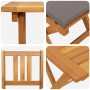 Set Bistro Plegable de 3 Piezas con Cojines, Madera Maciza de Acacia | Foro24.es | Tu tienda online para hogar, jardín y más Foro24.es