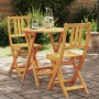 Juego de bistró plegable de 3 piezas de madera maciza de Acacia | Foro24.es | Tu tienda online para hogar, jardín y más Foro24.es