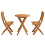 Juego de bistró plegable de 3 piezas de madera maciza de Acacia | Foro24.es | Tu tienda online para hogar, jardín y más Foro24.es