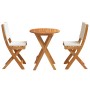 Juego de Bistro Plegable de 3 Piezas con Cojines de Madera Maciza de Acacia | Foro24.es | Tu tienda online para hogar, jardín y más Foro24.es