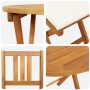 Juego de Bistro Plegable de 3 Piezas con Cojines de Madera Maciza de Acacia | Foro24.es | Tu tienda online para hogar, jardín y más Foro24.es