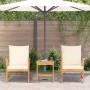 Conjunto de Jardín de 3 Piezas con Cojines de Madera Maciza de Acacia | Foro24.es | Tu tienda online para hogar, jardín y más Foro24.es