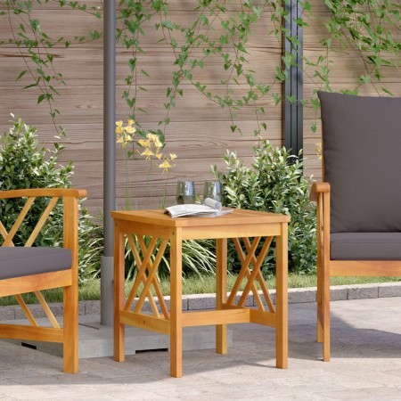 mesa lateral de jardín marrón 45x45x50 cm de madera maciza de acacia by , Garden chairs - Ref: Foro24-4106452, Price: 51,12 €...