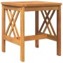 mesa lateral de jardín marrón 45x45x50 cm de madera maciza de acacia by , Garden chairs - Ref: Foro24-4106452, Price: 51,12 €...