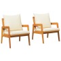 Sillas de Jardín 2 pcs 59.5x65x71.5 cm Madera Maciza de Acacia by , Outdoor sofas - Ref: Foro24-4106455, Price: 176,70 €, Dis...