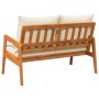 Banco de Jardín con Cojines 115x65x71 cm Madera Sólida de Acacia by , Outdoor sofas - Ref: Foro24-4106457, Price: 157,89 €, D...