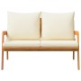 Banco de Jardín con Cojines 115x65x71 cm Madera Sólida de Acacia by , Outdoor sofas - Ref: Foro24-4106457, Price: 157,89 €, D...