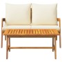 Juego de Bistro de 2 Piezas con Cojines de Madera Sólida de Acacia by , Outdoor sofas - Ref: Foro24-4106458, Price: 189,99 €,...
