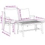 Juego de Bistro de 2 Piezas con Cojines de Madera Sólida de Acacia by , Outdoor sofas - Ref: Foro24-4106458, Price: 189,99 €,...