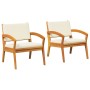 Sillas de Jardín  2 pcs 59,5x70,5x72,5 cm Madera maciza de Acacia | Foro24.es | Tu tienda online para hogar, jardín y más Foro24.es