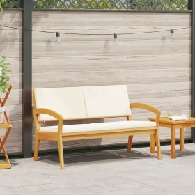 Banco de Jardín con Cojines 115x70x72 cm Madera