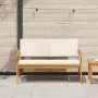 Banco de Jardín  con Cojines 115x70x72 cm Madera maciza de Acacia | Foro24.es | Tu tienda online para hogar, jardín y más Foro24.es