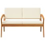 Banco de Jardín con Cojines 115x70x72 cm Madera maciza de Acacia de , Sofás de exterior - Ref: Foro24-4106467, Precio: 142,72 €