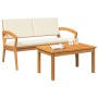 Set de Bistro de 2 Piezas con Cojines de Madera Sólida de Acacia | Foro24.es | Tu tienda online para hogar, jardín y más Foro24.es