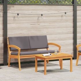 Set de Bistro de 2 Piezas con Cojines de Madera