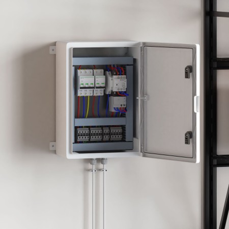 Armario de Control IP65 Impermeable Gris 35x19,5x50 cm Plástico ABS | Foro24.es | Tu tienda online para hogar, jardín y más Foro24.es