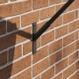 Soporte de pared para una bandera en acero negro von , Accesorios para banderas y mangas de viento - Ref: Foro24-4106546, Pre...
