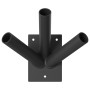 Soporte para 3 banderas , de acero negro, para montar en la pared | Foro24.es | Tu tienda online para hogar, jardín y más Foro24.es