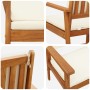 Sillas de jardín  2 pcs con cojines de madera maciza de acacia | Foro24.es | Tu tienda online para hogar, jardín y más Foro24.es