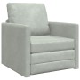 Sofá de suelo convertible  de terciopelo 74x77x81 cm Gris Claro | Foro24.es | Tu tienda online para hogar, jardín y más Foro24.es